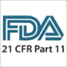 Logo FDA 21 CFR Teil 11 Konformität